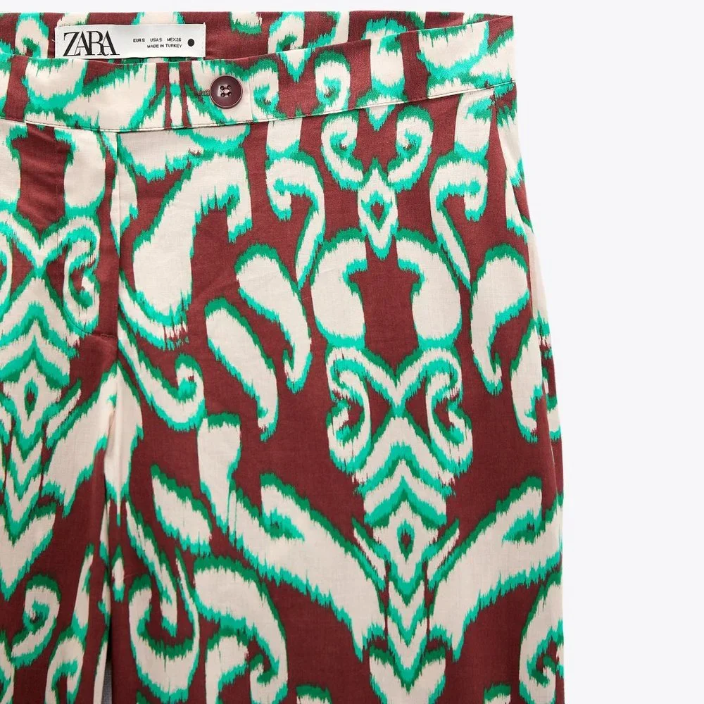 Zara Selena Tie Front Blouse & Pants Matching Set